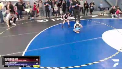 53 lbs Round 2 - Ryan Bridges, Avalanche Wrestling Association vs Rylan Short, Soldotna Whalers Wrestling Club