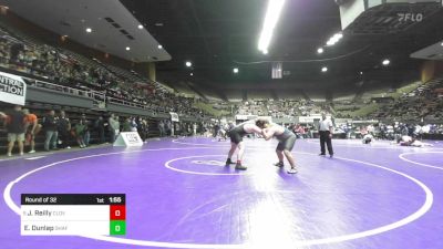 287 lbs Round Of 32 - Jackson Reilly, Clovis North vs Ethan Dunlap, Shafter