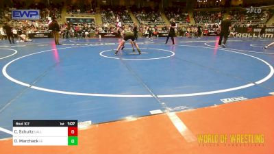 95 lbs Quarterfinal - Colton Schultz, Callan Wrestling Academy vs Dominic Marchack, Eierman Elite