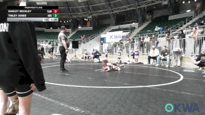 52 lbs Rr Rnd 2 - Harley Beckley, Team Tulsa Girls vs Tinley Jones, NW Girls