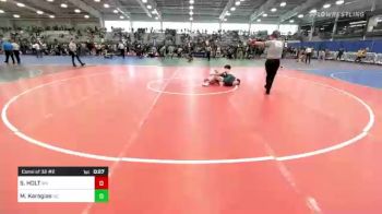 132 lbs Consi Of 32 #2 - SETH HOLT, WV vs Matthew Karagias, NC