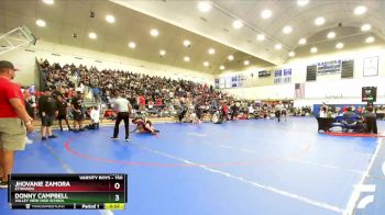 150 lbs Champ. Round 1 - Jhovanie Zamora, Etiwanda vs Donny Campbell, Valley View High School