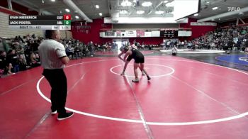 157 lbs Champ. Round 1 - Evan Hieserich, Cloverdale vs Jack Postel, Analy