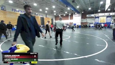 138 lbs Cons. Round 3 - Adrian Adrouin, Harvard Westlake vs Lucas Salinas, Westmont