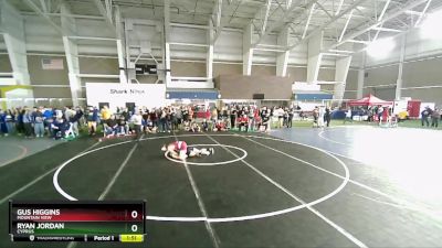 150 lbs Champ. Round 2 - Gus Higgins, Mountain View vs Ryan Jordan, Cyprus