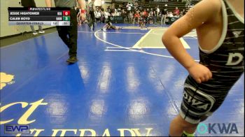 52 lbs Quarterfinal - Rawley Wolf, Cowboy Wrestling Club vs Kash Knapski, Kingfisher YellowJackets