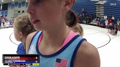 145 lbs Round 2 (6 Team) - Zainab Albadri, Team Missouri Girls vs Cyleigh Puderbaugh, Kansas Girls