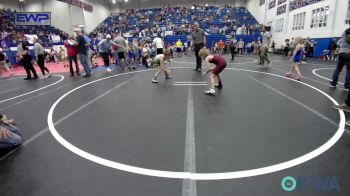 55 lbs Round Of 16 - Cole Bennett, Ada Youth Wrestling vs Case James, Blaine County Grapplers