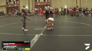 56 lbs Semifinal - Cameron Gilbert, Gold Medal Grappling vs Elijah Simonds, Bradford