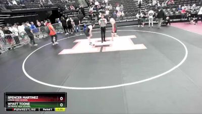 168 lbs Champ. Round 2 - Spencer Martinez, Logan High School vs Wyatt Toone, Skyridge High School
