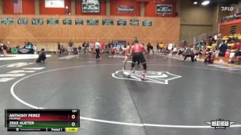 157 lbs Semifinal - Zeke Hueter, Santa Ana vs Anthony Perez, Palomar
