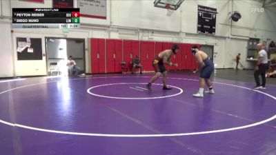 285 lbs Quarterfinal - Peyton Reiser, Sacramento City College vs Diego Nuno, Lemoore College