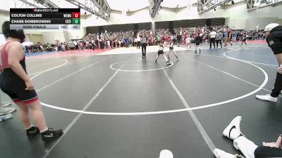 75-B lbs Semifinal - Colton Collins, Wrecking Crew Wrestling Academy vs Chase Dombrowski, Estebuilt WC