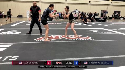 Kimberly Perez-Avila vs Allie Gutierrez 2025 ADCC Orlando Open/Youth Trials