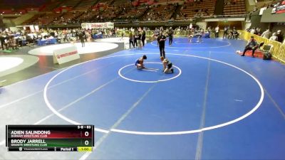 83 lbs Cons. Round 4 - Brody Jarrell, Granite Wrestling Club vs Adien Salindong, Durham Wrestling Club