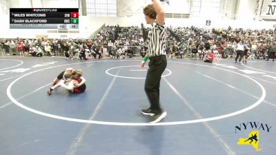 61 lbs Champ. Round 2 - Dash Blackford, Baldwinsville Wrestling Club vs Miles Whitcomb, Salamanca Youth Warriors