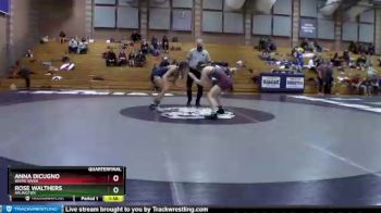 120 lbs Quarterfinal - Rose Walthers, Arlington vs Anna Dicugno, White River