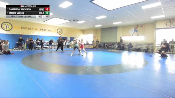 55kg 1st Place Match - Cameron Jackson, Fremont Warriors Wrestling Clu vs James Wong, Community Youth Center - Conco