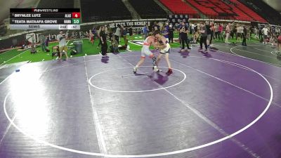 117 lbs Champ. Round 4 - Noah Schulz, Alaska vs Kannon Pyfer, Alaska