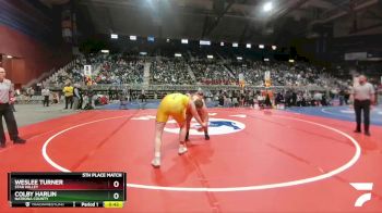 4A-285 lbs 5th Place Match - Colby Harlin, Natrona County vs Weslee Turner, Star Valley