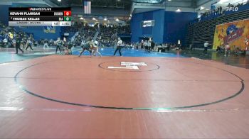 215 lbs Champ. Round 1 - Thomas Kellas, Blair Academy vs KEVAHN FLANIGAN, Bethalto (Civic Memorial)