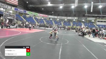 66 lbs Rr Rnd 5 - Peyton Potter, Green River Grapplers vs Rebel Beeman, Darkhorse WC