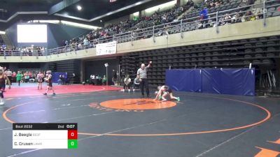 66 lbs Consi Of 8 #2 - Jackson Beegle, Bedford vs Caiden Crusen, Lawrenceville