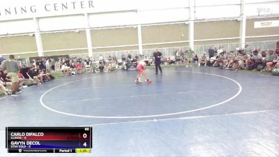 88 lbs Placement Matches (8 Team) - Carlo Difalco, Illinois vs Gavyn DeCol, Utah Gold