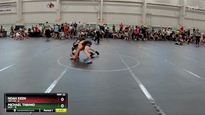 132 lbs Round 1 (6 Team) - Michael Tabano, OMP vs Noah Keen, 330 Lab