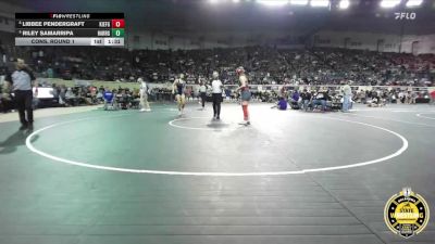 G5A-170 lbs Cons. Round 1 - Libbee Pendergraft, Keifer-Girls vs Riley Samarripa, Harrah-Girls