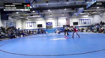 Girls 120 lbs Cons. Round 2 - Chloe Young, Saraland vs Ryleigh Lambe, D`Iberville High School