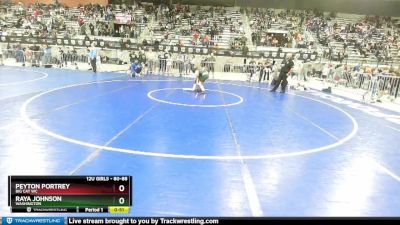 80-88 lbs Cons. Semi - Raya Johnson, Washington vs Peyton Portrey, Big Cat WC