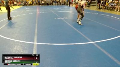 100 lbs Cons. Round 2 - Dominic Jordan, Shakopee vs Anthony Chilton, Detroit Lakes