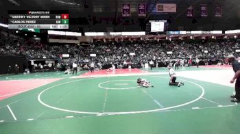 50 lbs Semifinal - Carlos Perez, XGWA vs Destiny Victory Wren, BOM2