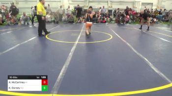 95-B lbs Round 1 - Austin Jr McCartney, MI vs Kayden Dorsey, WV