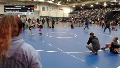 59-68 lbs 5th Place Match - Lillian Greenman, Ogallala Youth Wrestling vs Taylor Rutjens, Elkhorn Valley Wrestling Club,