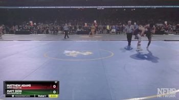 D3-144 lbs Cons. Round 2 - Matt Dion, Williamston HS vs Matthew Adams, Swan Valley HS