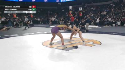 140 lbs Consi Of 16 #2 - Anabell Aguirre, Ernest Righetti (CS) vs Kaitlyn Krenz, Poway (SD)