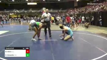 145 lbs Consi Of 8 #1 - Brittney Atkin, AAU vs Raven Edwards, Swamp Monsters Wrestling Club