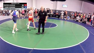 100 lbs Cons. Round 3 - Paxton Laughlin, Samurai Wrestling Club vs Casey Koerner, Tiger Wrestling Club - TPW4
