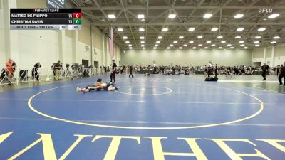 138 lbs Consi Of 16 #1 - Matteo De Filippo, VA vs Christian Davis, TN