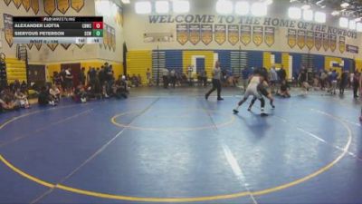 126 lbs Cons. Round 3 - Alexander Liotta, Golden Bears Wrestling Club vs SIERyous Peterson, Heritage Wrestling Club