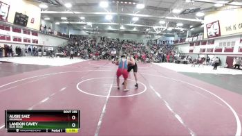 285 lbs Champ. Round 2 - Augie Saiz, Holbrook vs Landon Cavey, Blue Ridge