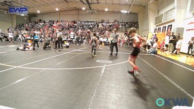 70 lbs Round Of 16 - Lawrence Lowe, Barnsdall Youth Wrestling vs Cruz Canales, Claremore Wrestling Club
