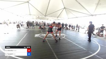 190 lbs Consi Of 4 - Kaleb Aldrete, RedHawk East County WC vs Ezekiel Tackett, Silverback WC