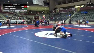 6A 215 lbs Cons. Semi - Shane Moseley, CONWAY HIGH SCHOOL vs Adrian Marshall, Little Rock Southwest High School