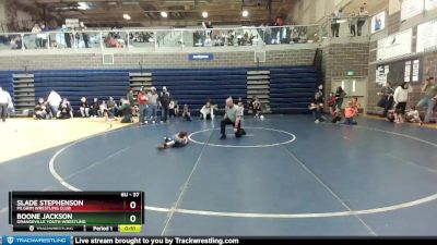 37 lbs Round 3 - Boone Jackson, Grangeville Youth Wrestling vs Slade Stephenson, Pilgrim Wrestling Club