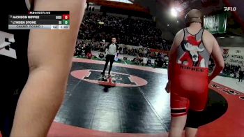 4A 285 lbs Champ. Round 1 - Jackson Rippee, Gooding vs Lynden Stone, Snake River