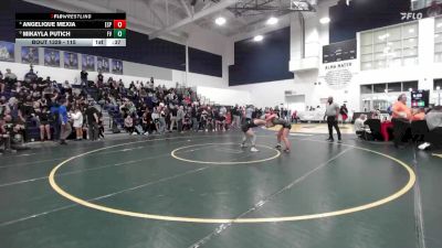 115 lbs Cons. Semi - Angelique Mexia, Esperanza vs Mikayla Putich, Fountain Valley