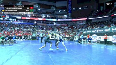1A-113 lbs Champ. Round 1 - Blake Menish, West Monona-Whiting vs Kingston Carrigan, Riverside, Oakland